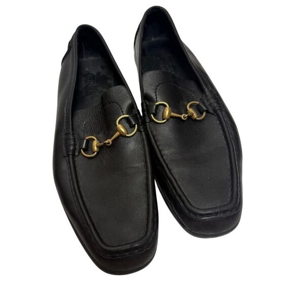 VTG Gucci Horse Bit Leather Loafers Men's 9.5 - Picture 2 of 7
